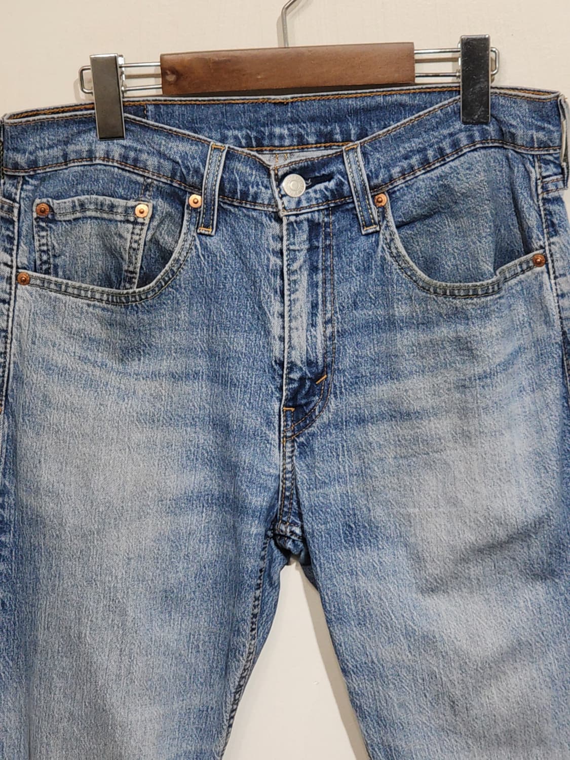 (31) 리바이스 502 청바지 연청 데님팬츠 스판 145주년판  상품이미지2