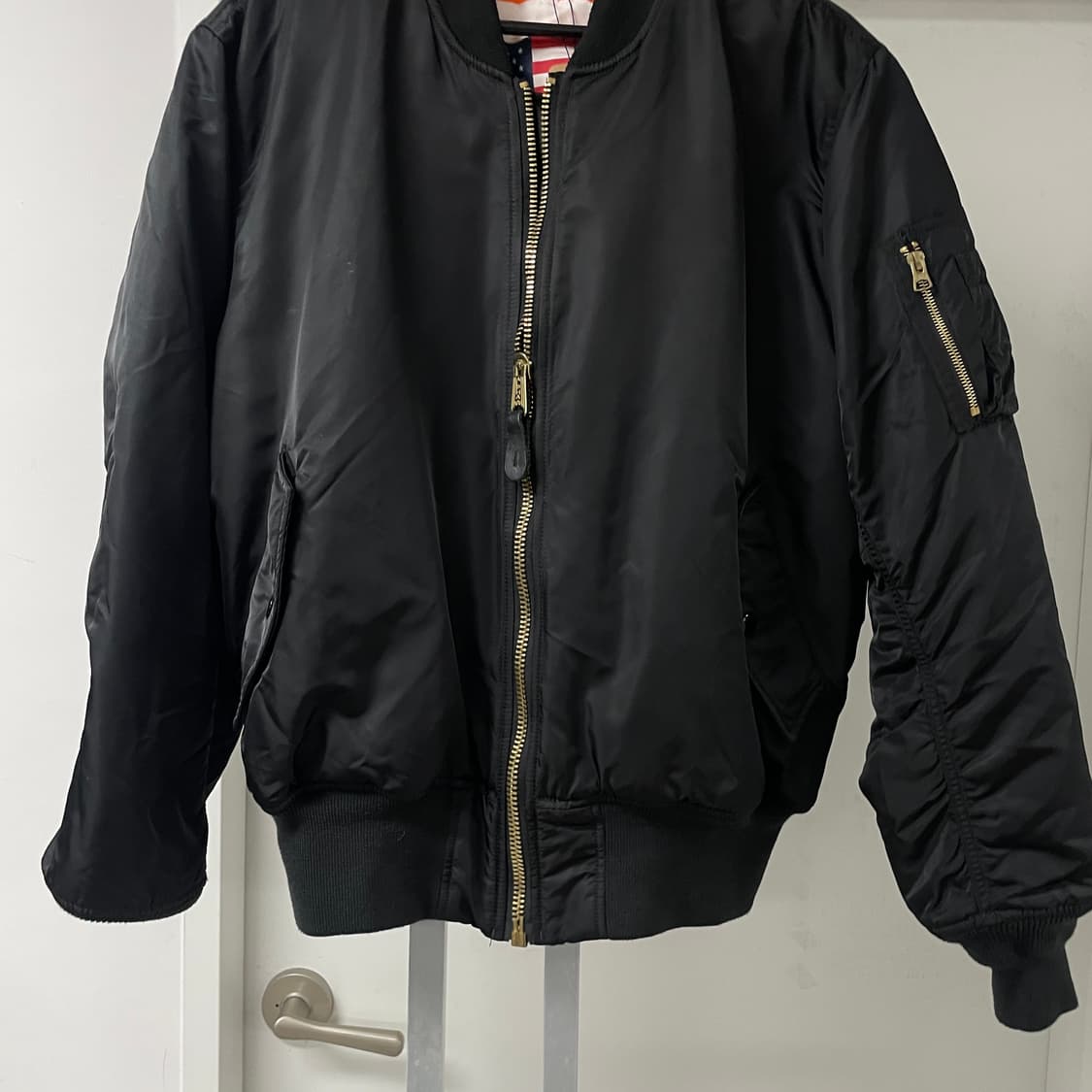 알파인더스트리 ma-1 항공 자켓 블랙 L 상품이미지3