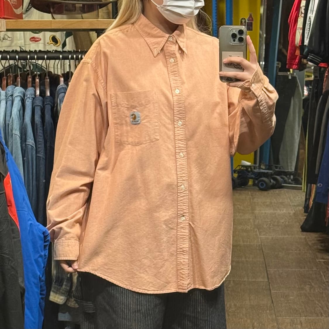 [HI] 칼하트 긴팔셔츠 오렌지 상품이미지3