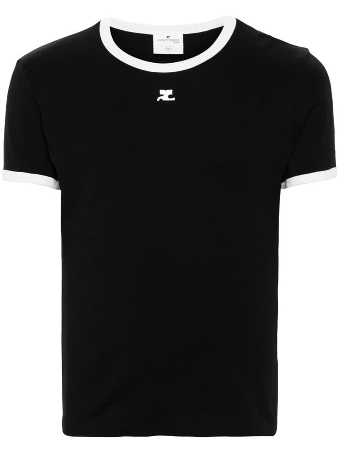 Courreges 꾸레쥬 리에디션 범피 콘트라스트 티셔츠 블랙 [XL] 상품이미지5