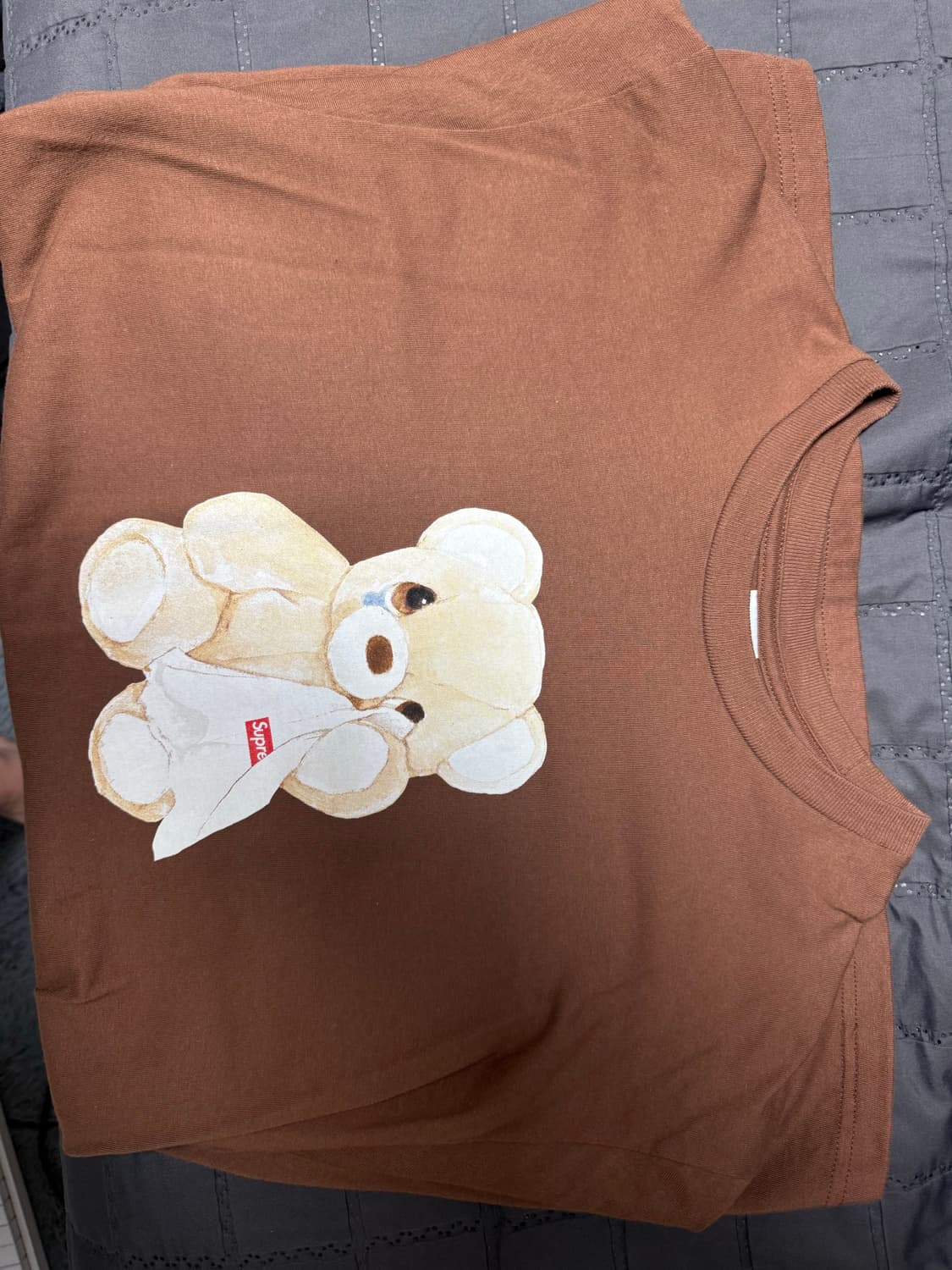 반팔 L Supreme Bear T-Shirt Brown 25SS 상품이미지1