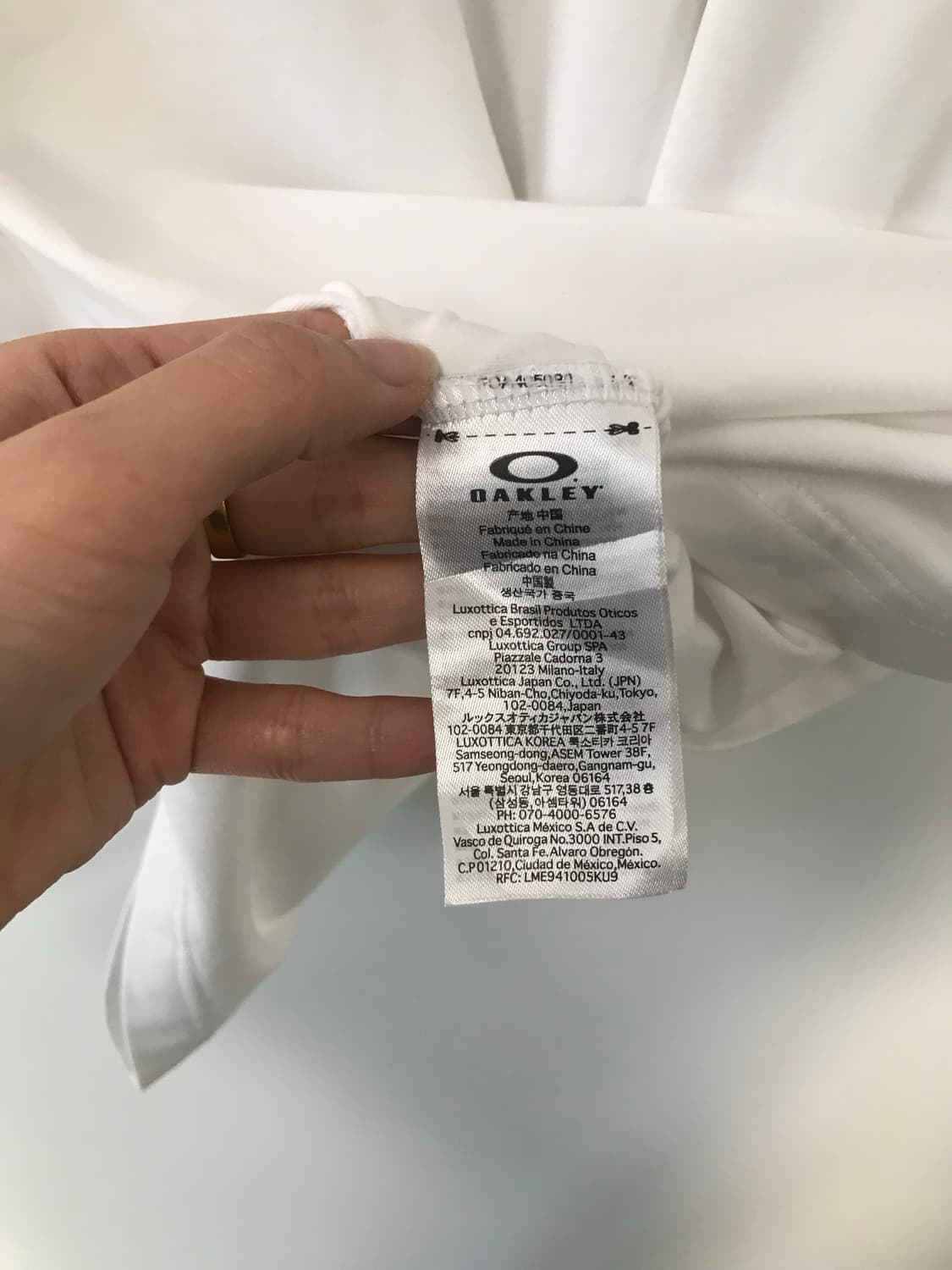 오클리 빅로고 화이트 반팔 티셔츠 상품이미지4