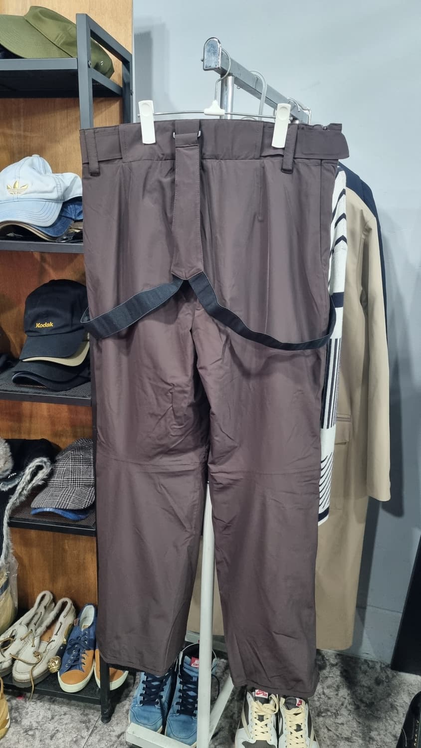 데상트 34~36사이즈 스키 오토바이 겨울용 멜빵바지  다크브라운 상품이미지2