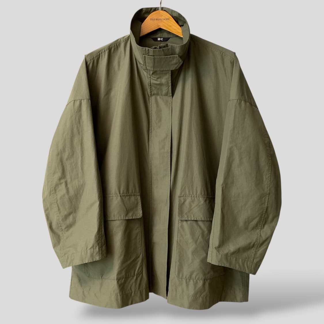 (여성L)유니클로C 스탠드카라 오버사이즈 코트 상품이미지1