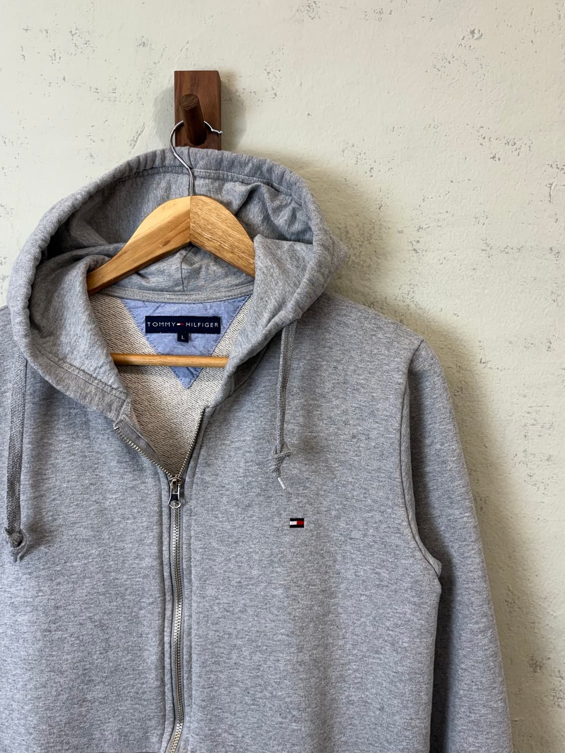 타미힐피거 로고 후드집업 그레이 상품이미지2