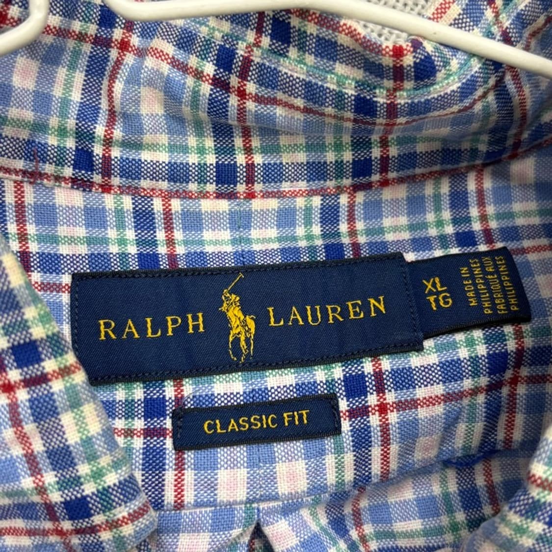 폴로 랄프로렌 클래식핏 멀티포니 옥스포드 체크 셔츠 XL P00004 상품이미지3