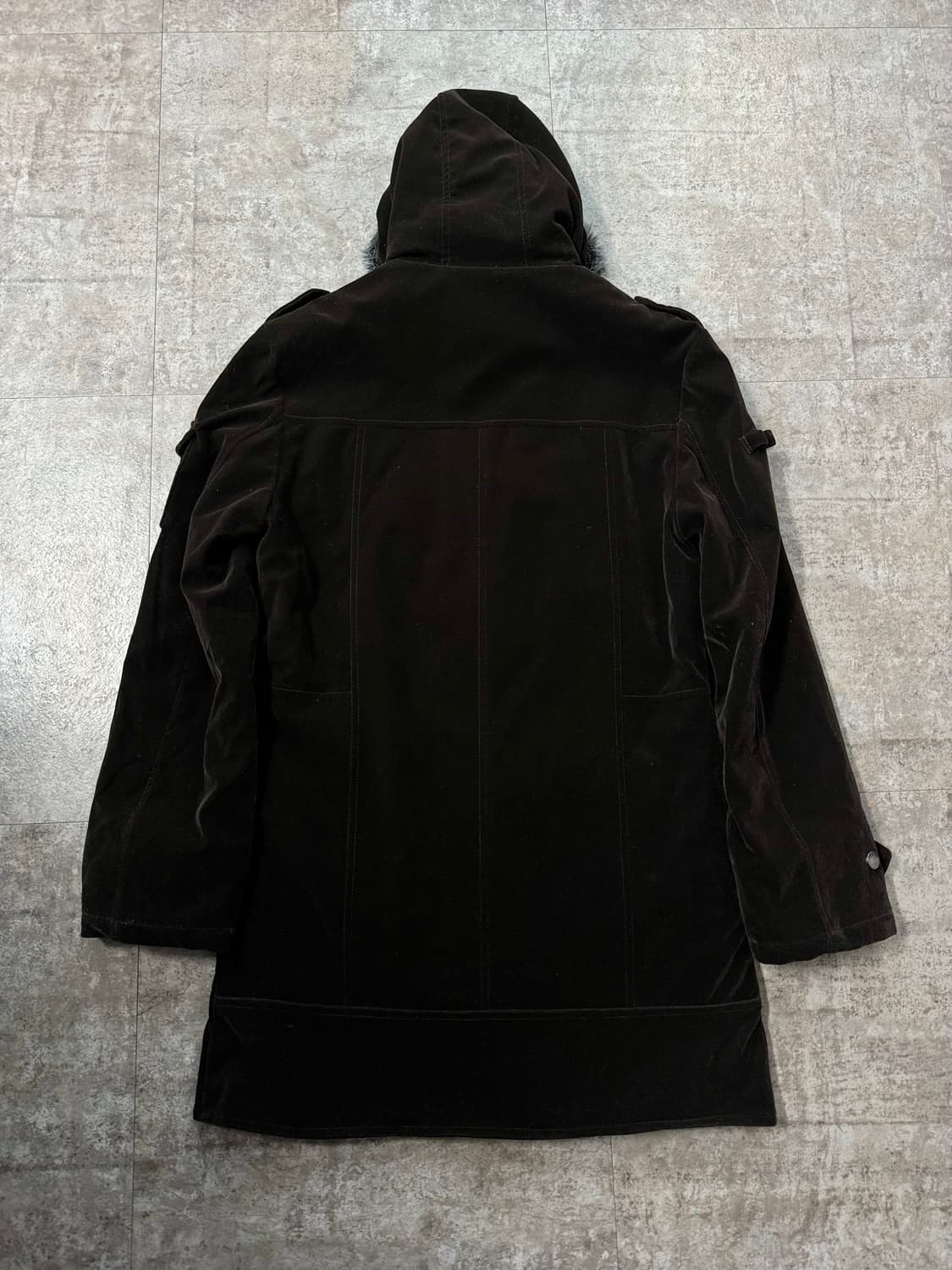 벨벳 파이어맨 후크 퍼 후디드 코트 상품이미지5