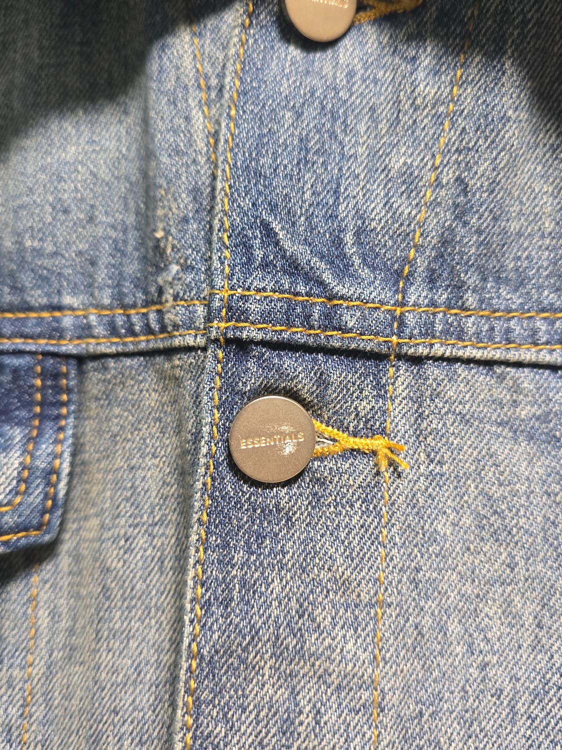 에센셜 데님 트리커 자켓 디스트레스드 인디고 L 상품이미지5