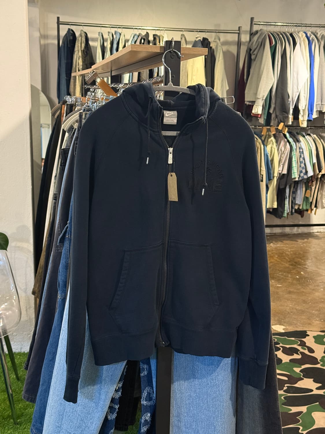 나이키 후드집업 블랙 상품이미지3