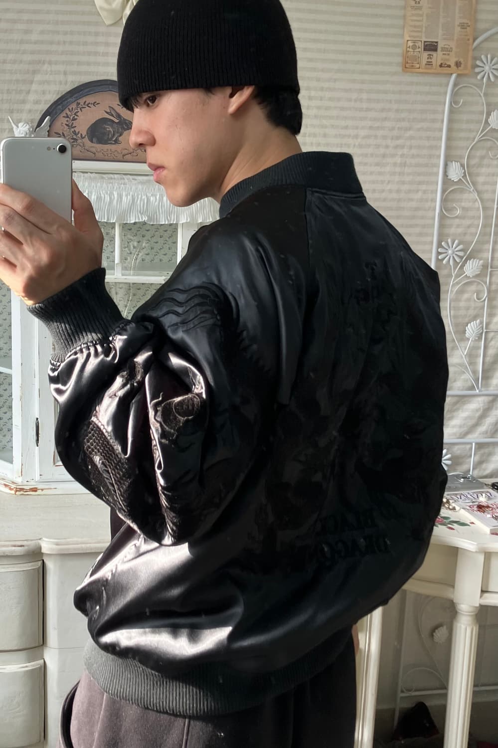 도그타운 블랙 여의주 드래곤 스카잔 o-926 y2k 스트릿 모리 갸루  상품이미지4