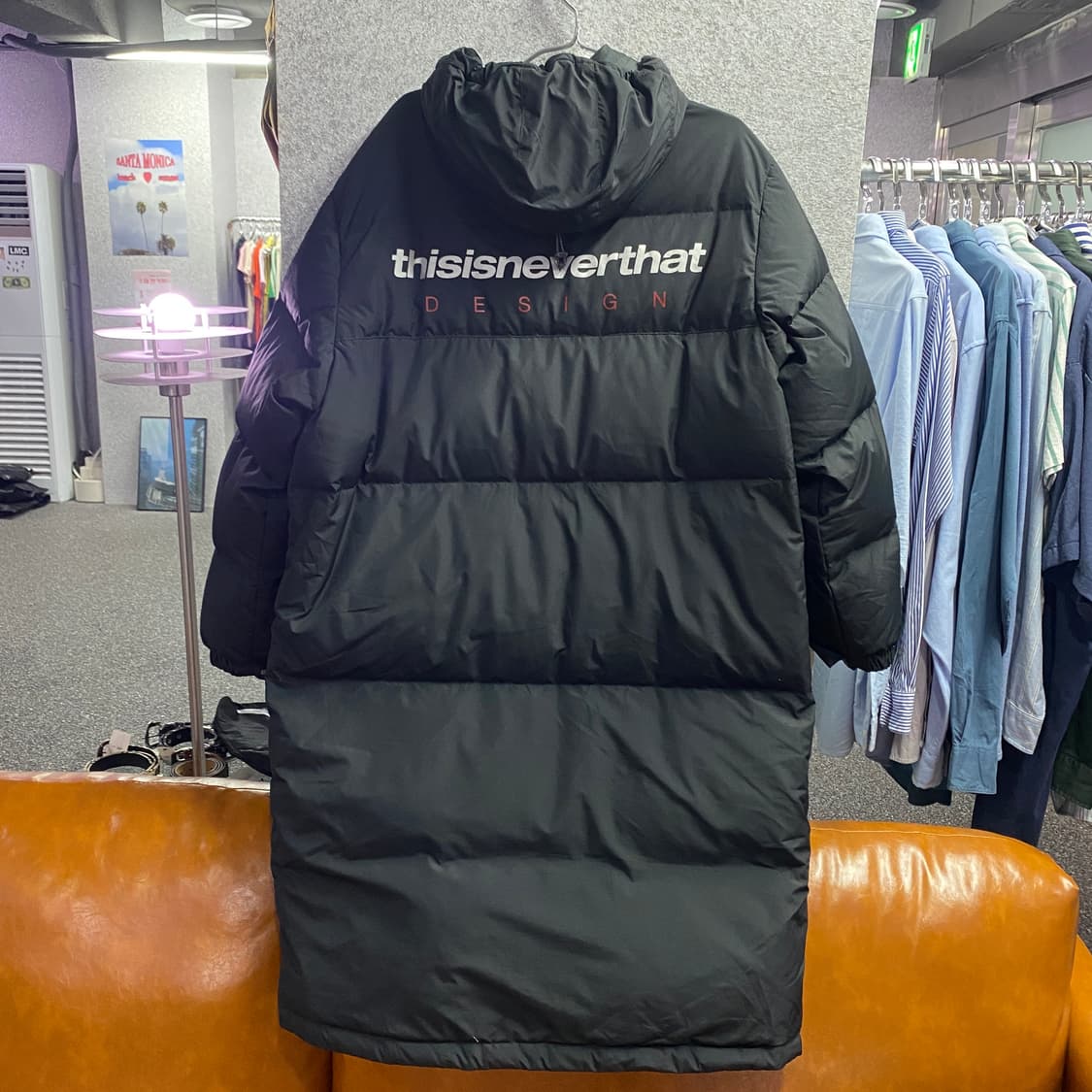 디스이즈네버댓 스펠아웃 빅로고 블랙 다운 롱패딩 B3690 상품이미지6