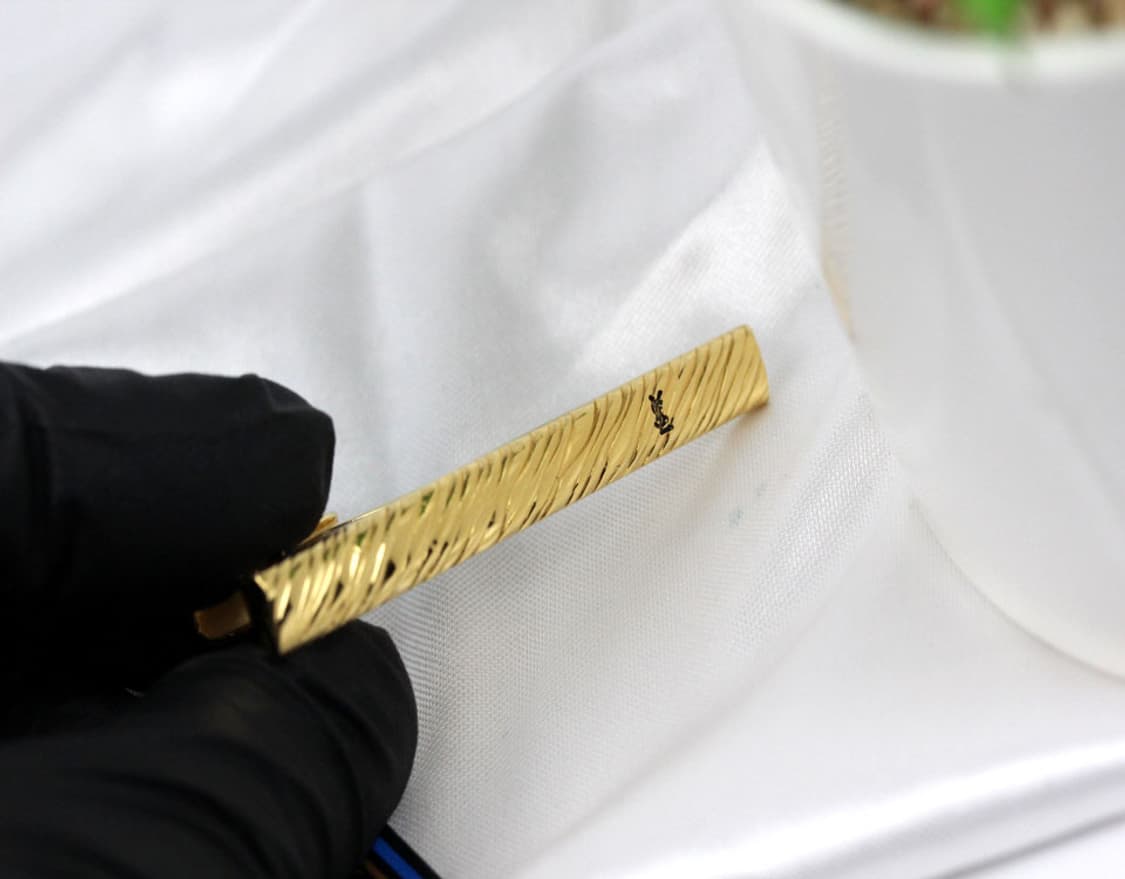 입생로랑 미사용 S등급 5.3cm 남자 명품 넥타이핀 빈티지 상품이미지6