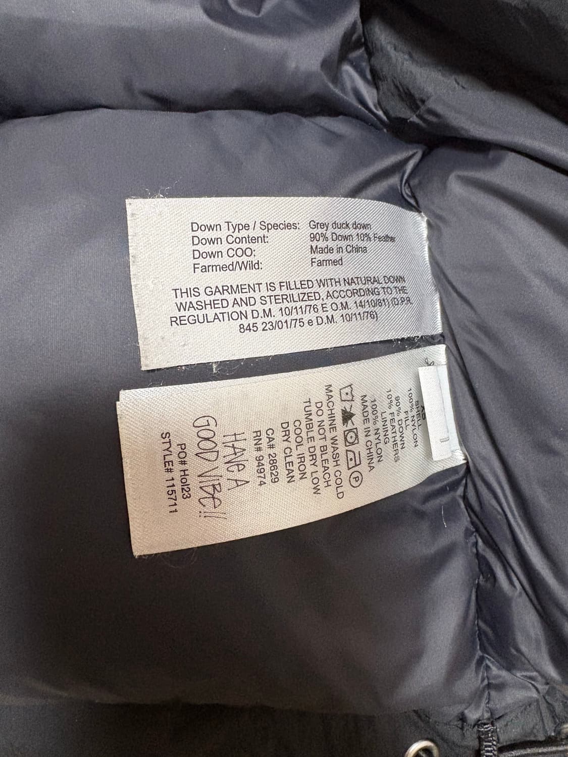 스투시 다운 퍼퍼 나일론 블랙 XS 상품이미지5