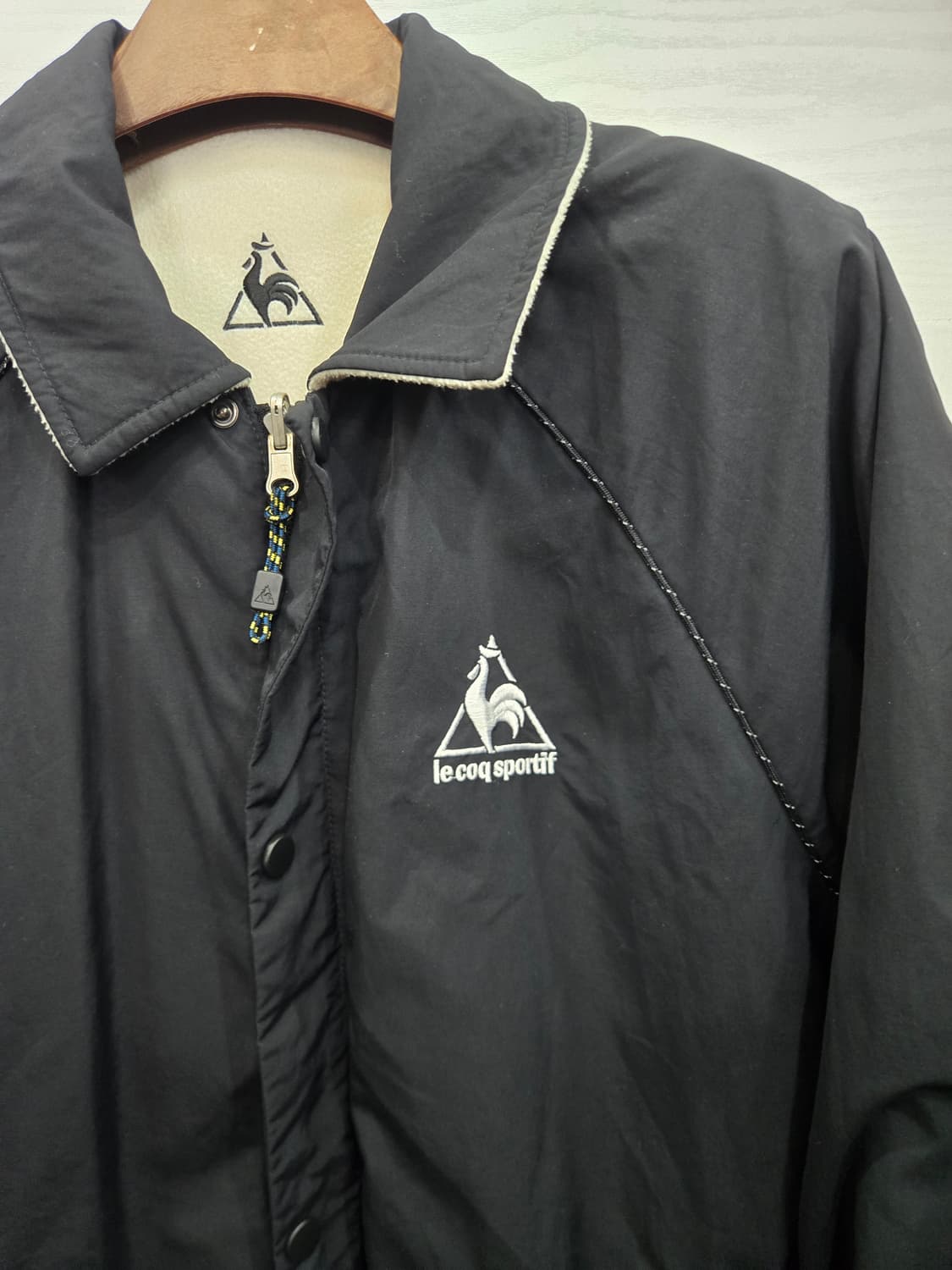 S,90크게나옴!)) LE COQ SPORTIF 르꼬끄 양면 후리스! 상품이미지6
