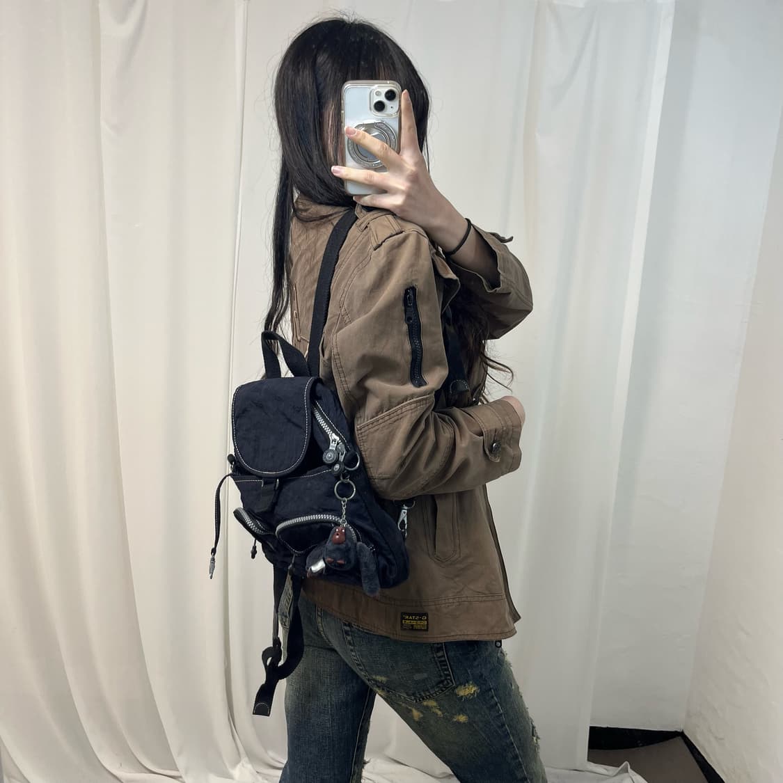 Kipling Navy Backpack 상품이미지2