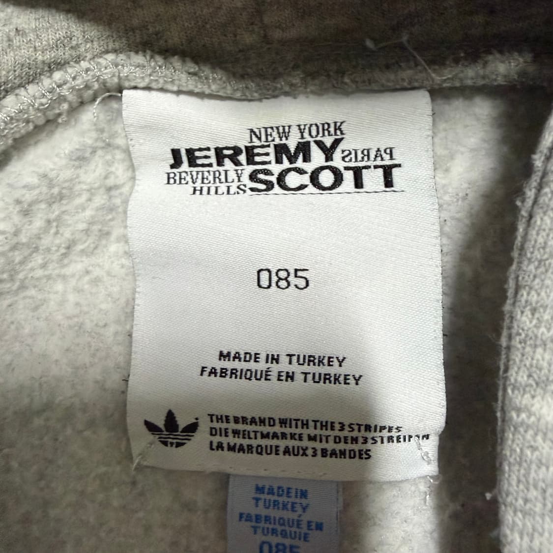 아디다스 제레미스캇 그레이 후드집업 85 상품이미지3