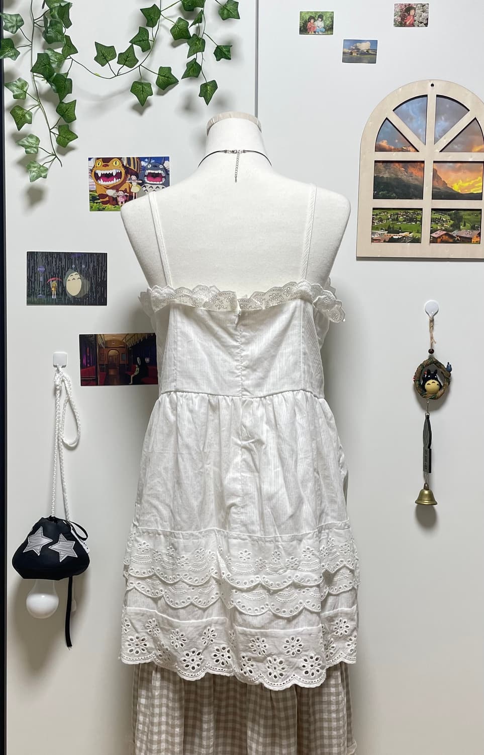 펀칭 나시 세트 #모리걸 #모리걸세트 #잔꽃 #펀칭 #레이스 #롱스커트 상품이미지5