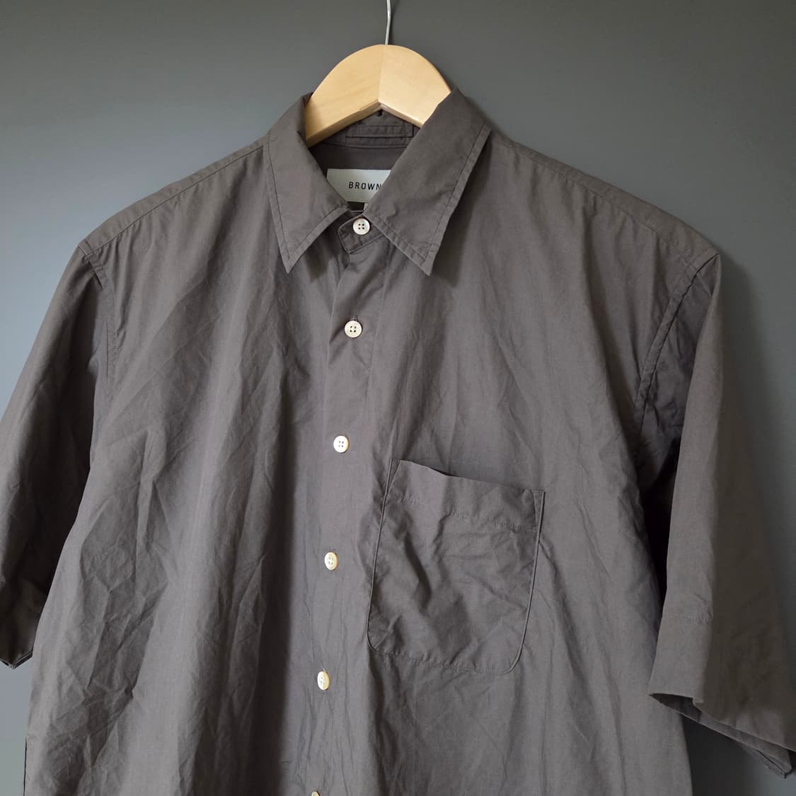 [3] 브라운야드 하프 셔츠 다크 브라운 / 반팔 상품이미지3