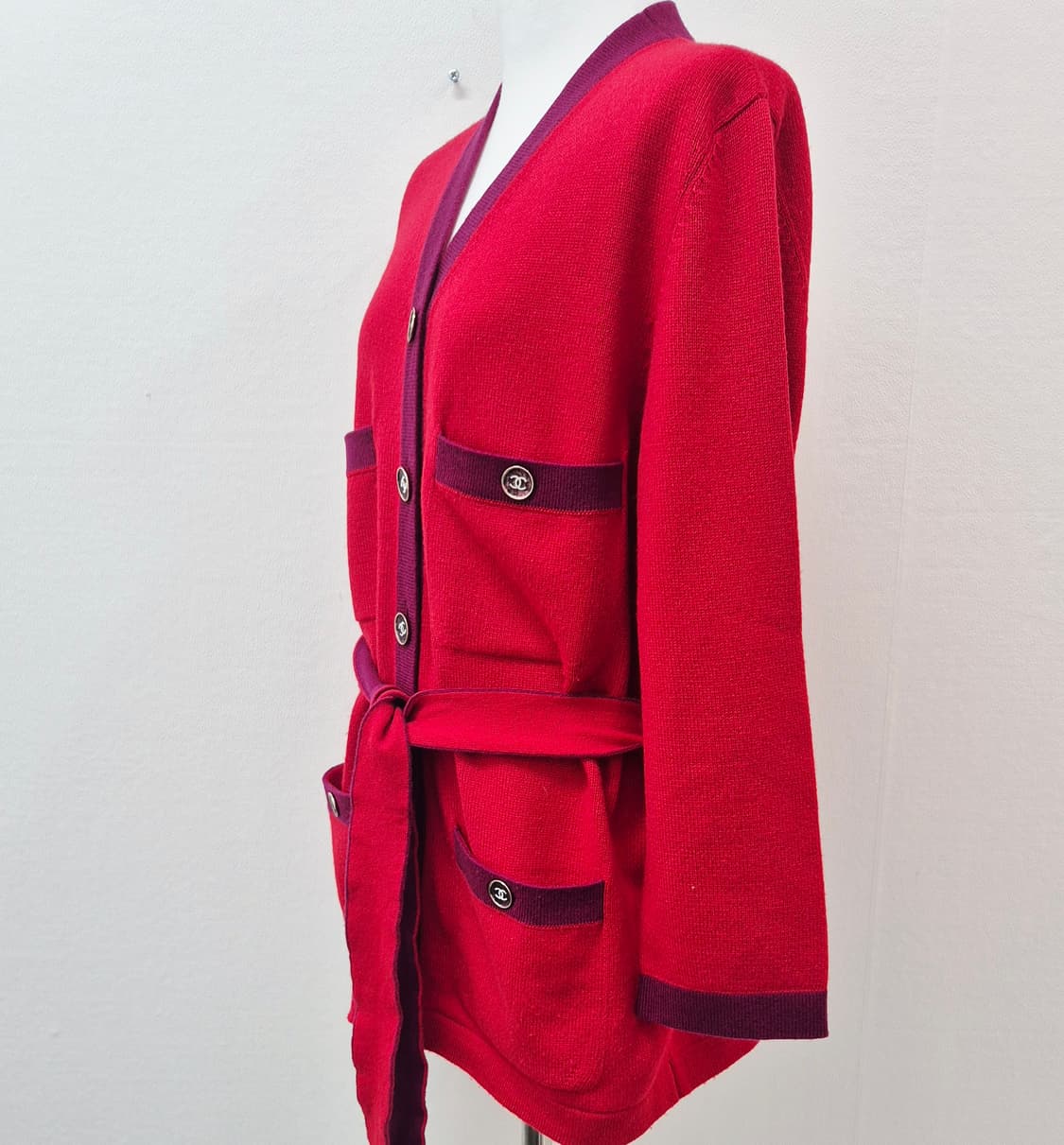 샤넬 벨티드 4포켓 캐시미어 가디건 상품이미지2