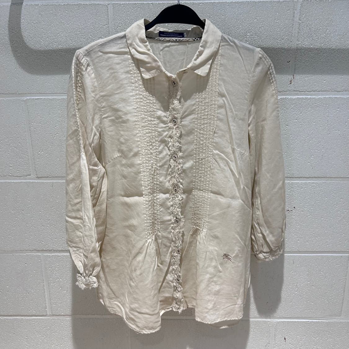 Burberry Ivory Lyocell Shirts 상품이미지7