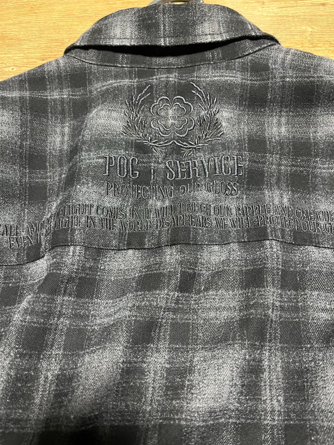 포그서비스 ma1 체크셔츠 다이드차콜 2사이즈 상품이미지2