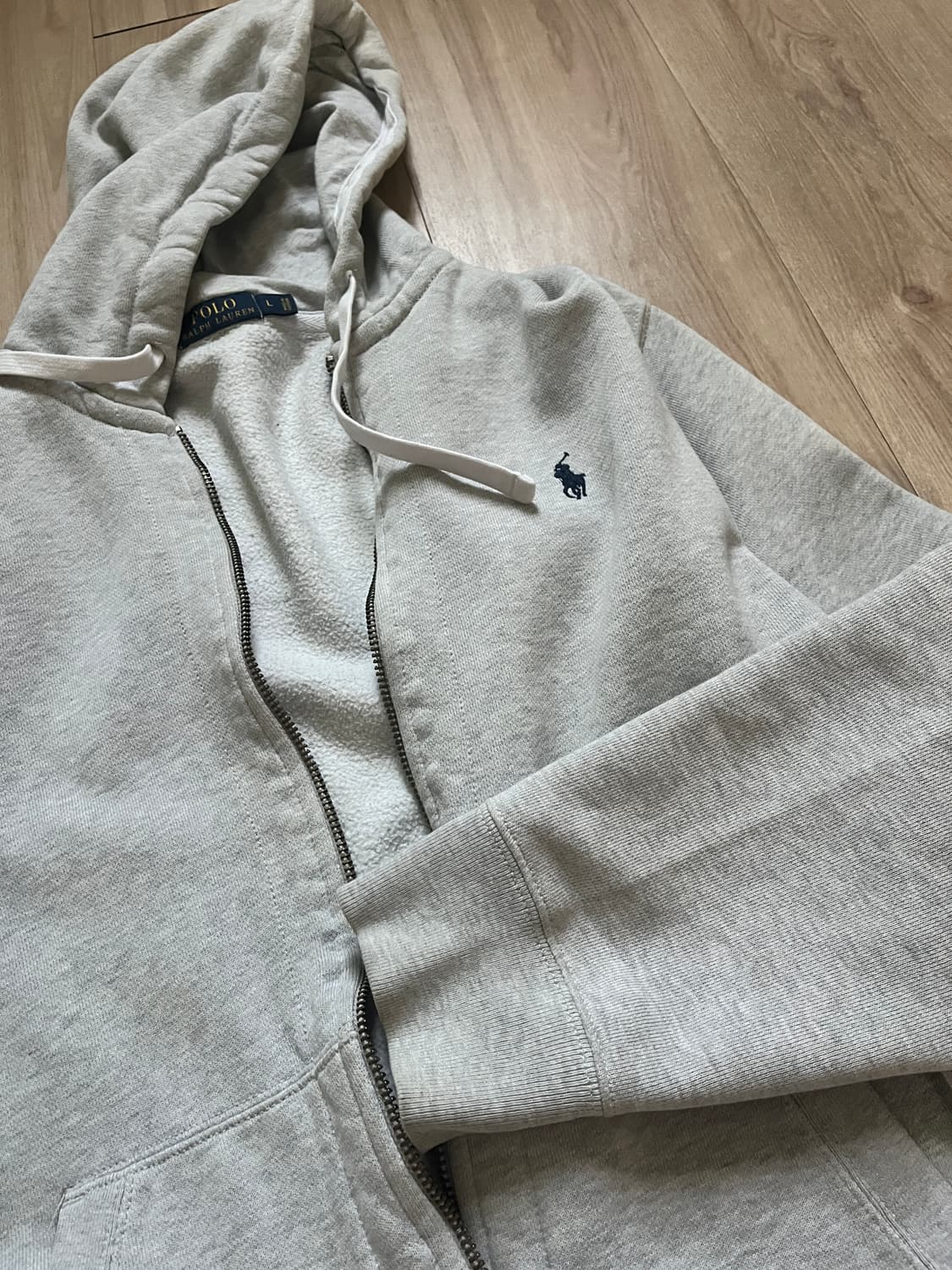 [L,105]폴로랄프로렌 Gray Zip-Up Hoodie 상품이미지6