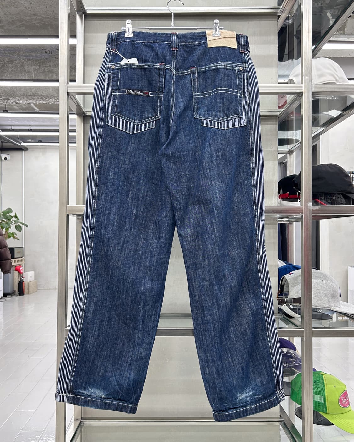 칼 카니 00s 멀티 패치 인디고 데님 팬츠 상품이미지3