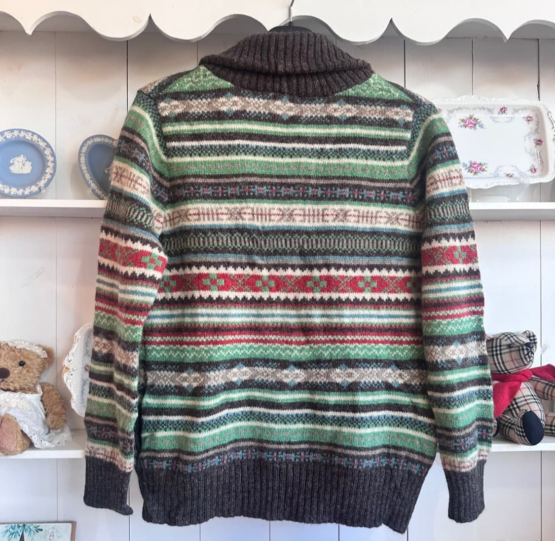 로니스팜 노르딕 숄카라 니트 가디건 상품이미지4