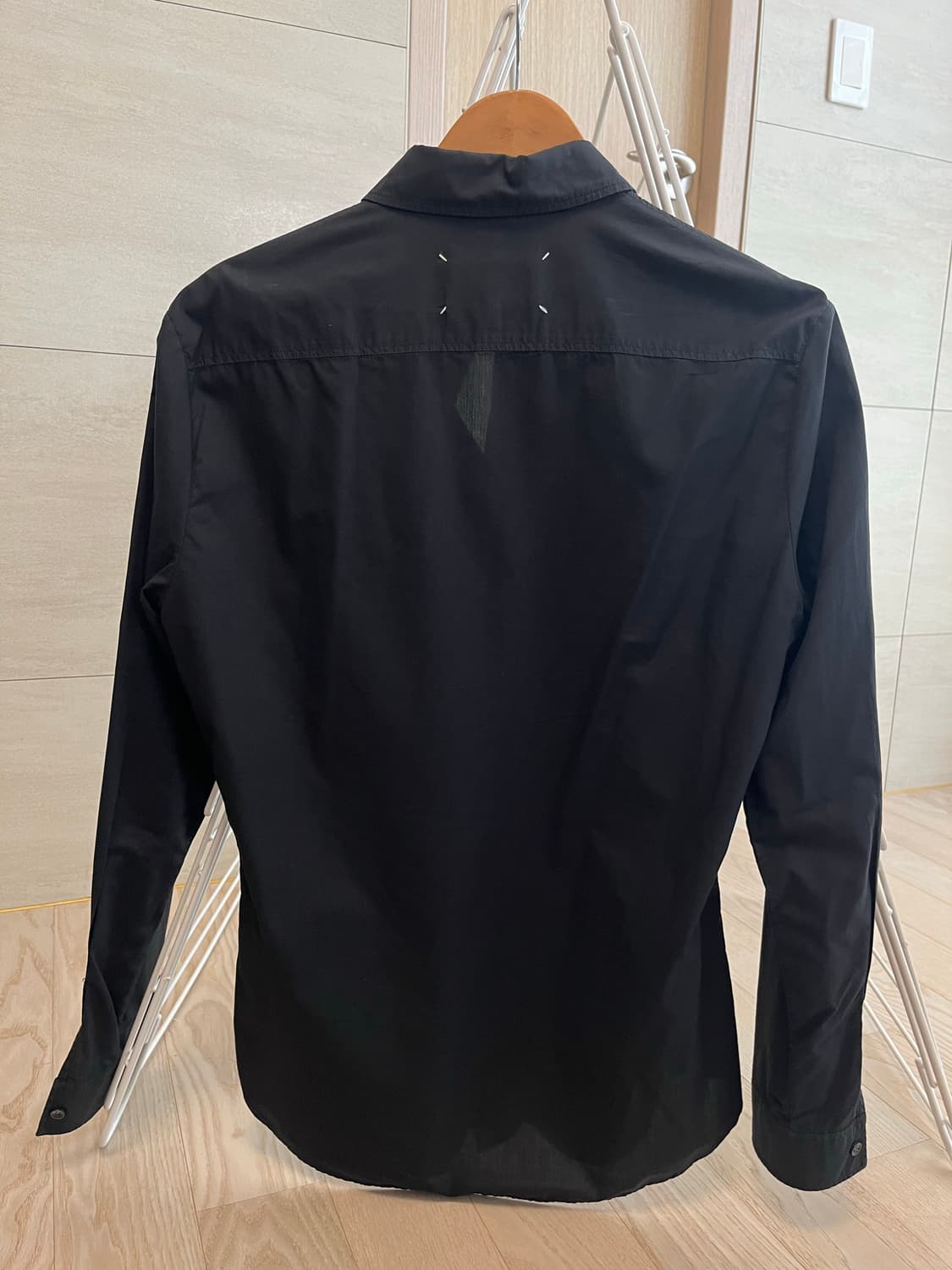 메종 마르지엘라 / 스티치 셔츠 블랙 / 39 상품이미지2