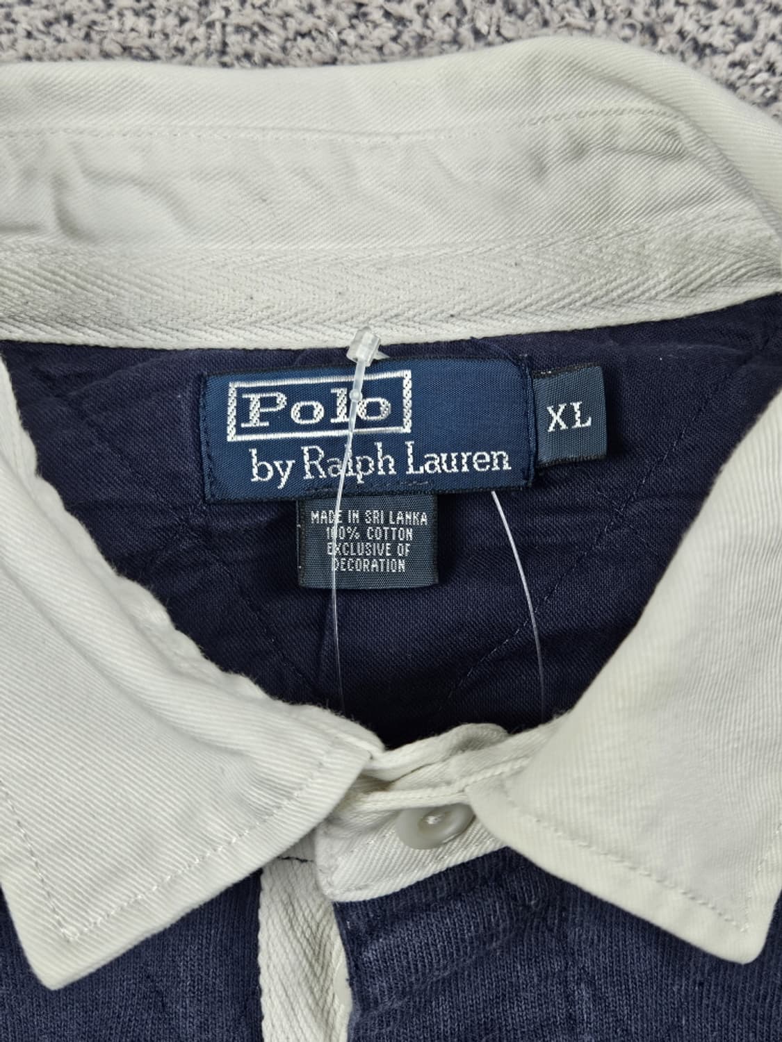 폴로랄프로렌 빅포니 다이아 퀼팅 럭비 티셔츠 ( XL ) / 10075 상품이미지7