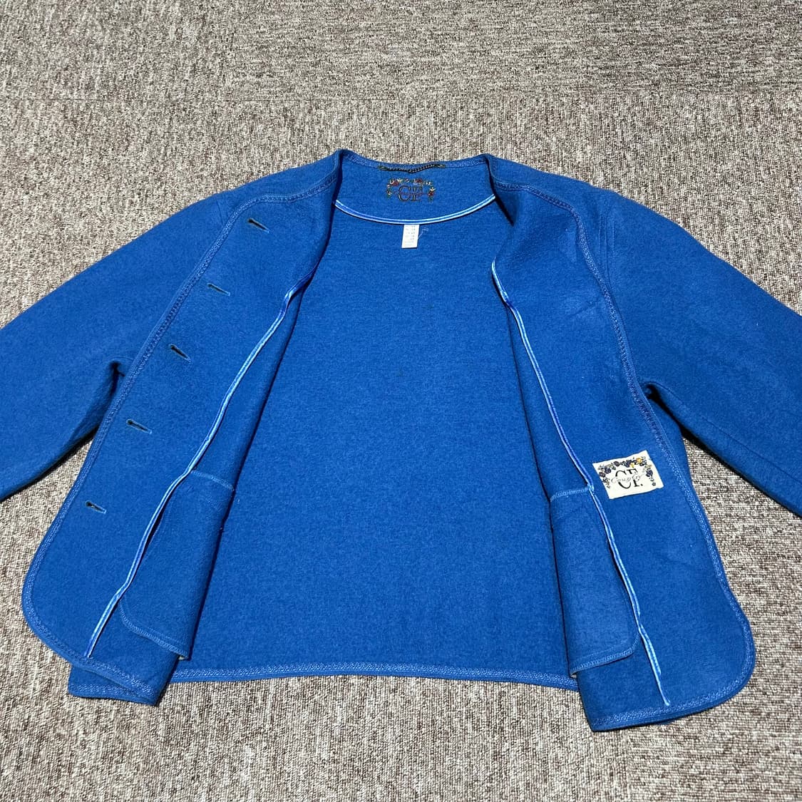 XL) 오스트리아 빈티지 램스울 가디건 코트 상품이미지6
