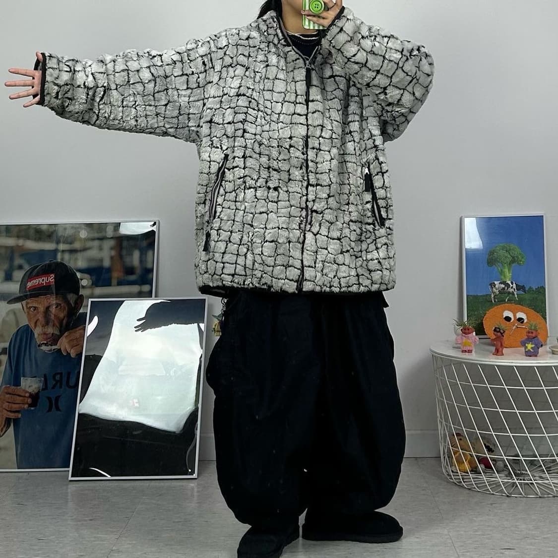 vintage fleece zip-up 상품이미지7