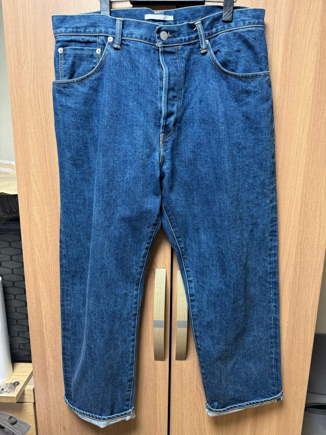 하츠키 와이드 테이퍼드 데님 유즈드블루(4사이즈) 상품이미지1