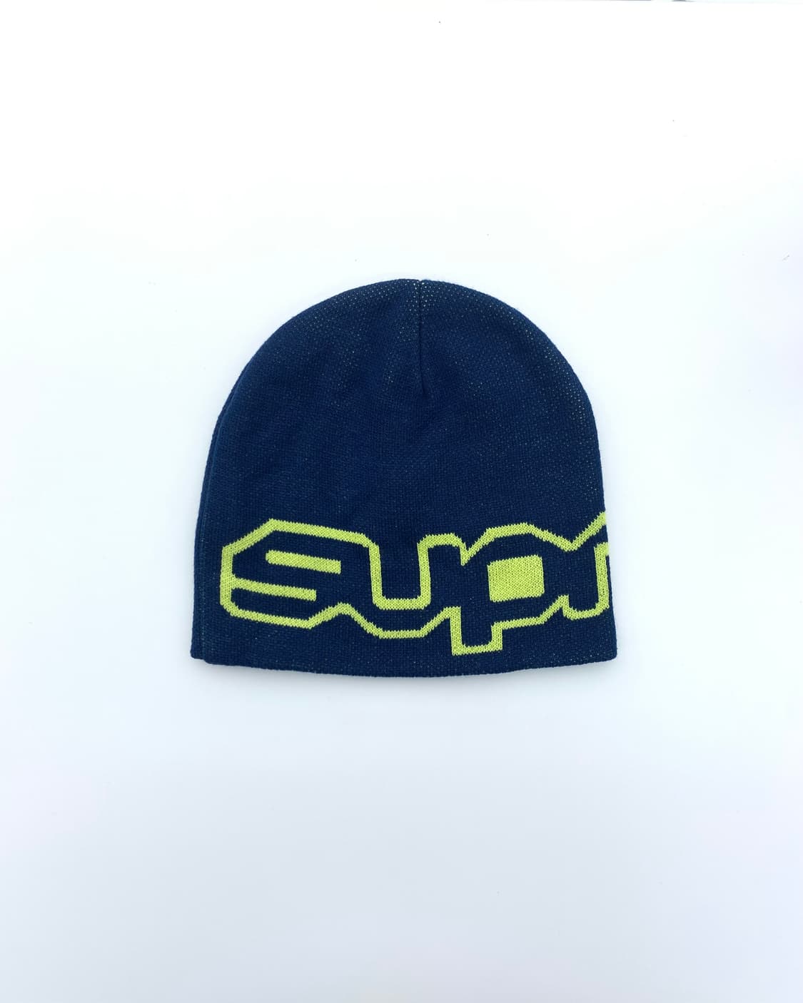 슈프림 21F/W 네이비 랩 로고 비니  상품이미지1