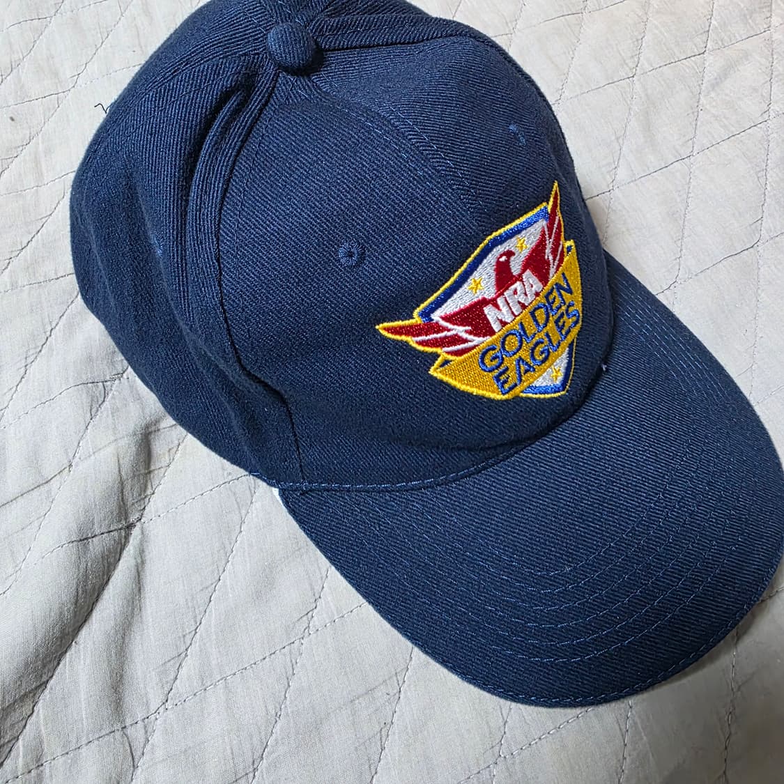 [OS] 빈티지 NRA 골든 이글 쉴드 6패널 캡 네이비 상품이미지1
