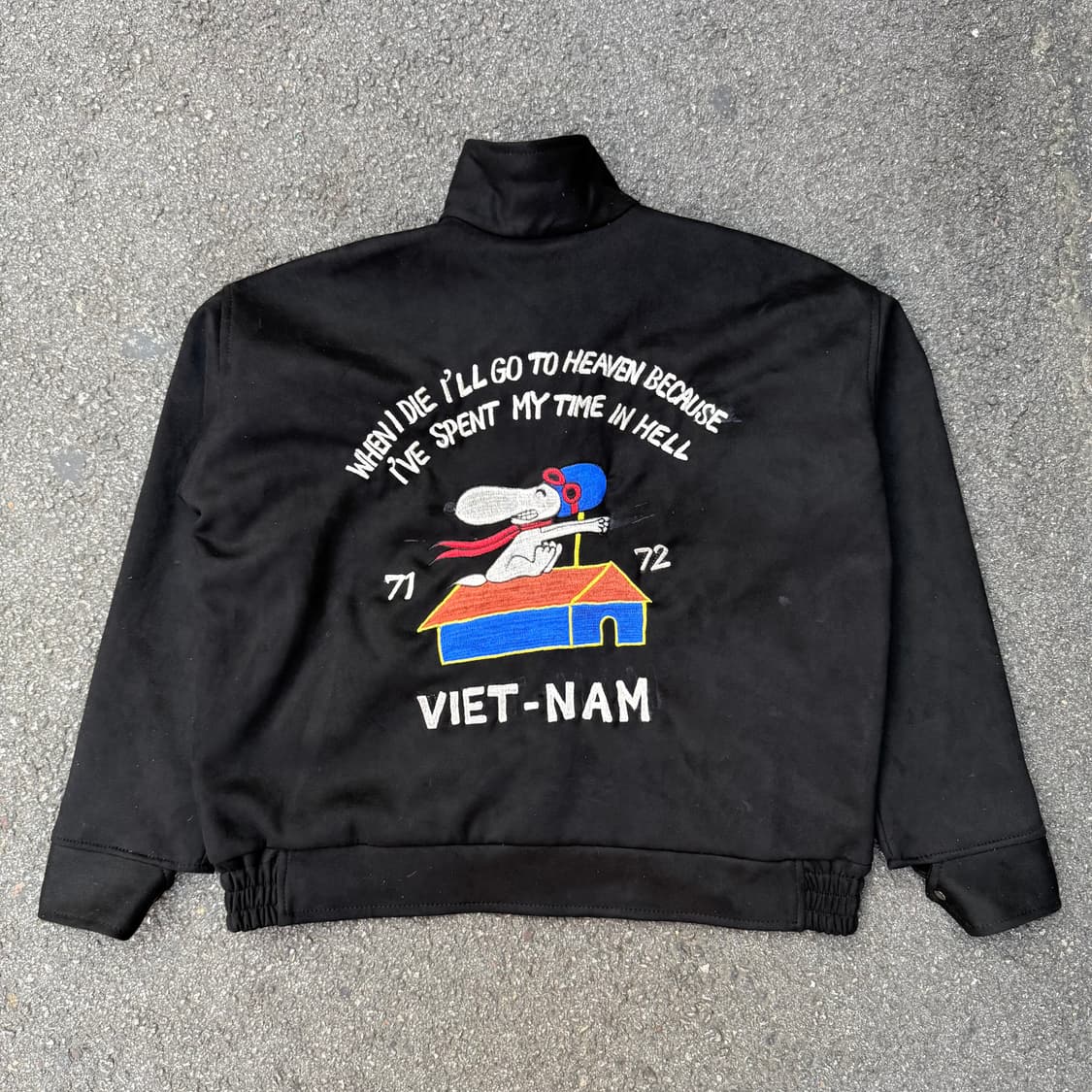 스누피 베트남 전쟁 스웨이드 자켓 상품이미지1