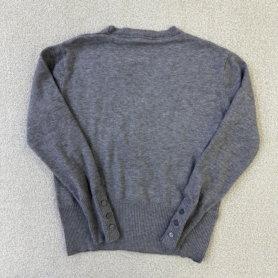 실측확인 고급 그레이 가디건 0324D 상품이미지3