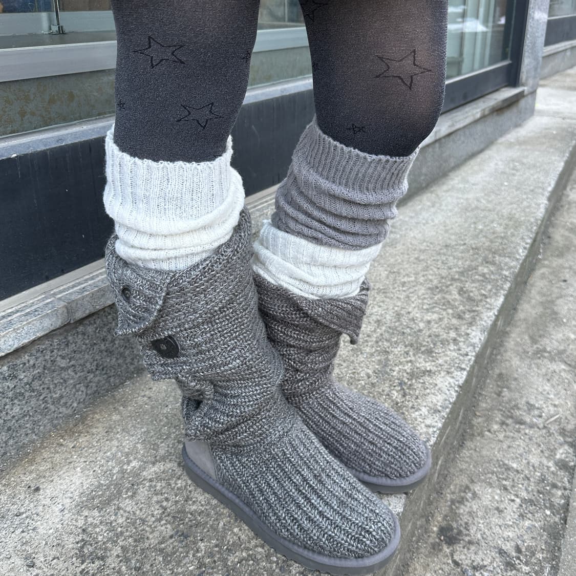 00s 그레이 니트 어그 카디 부츠 상품이미지5