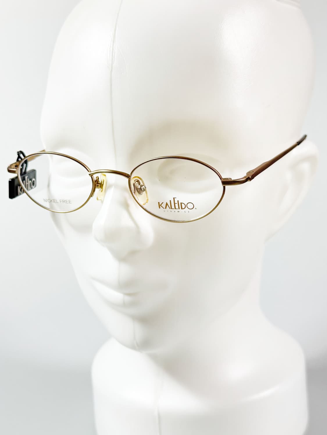 90s KALEIDO 슬림 오벌 골드 메탈 빈티지 안경 상품이미지7