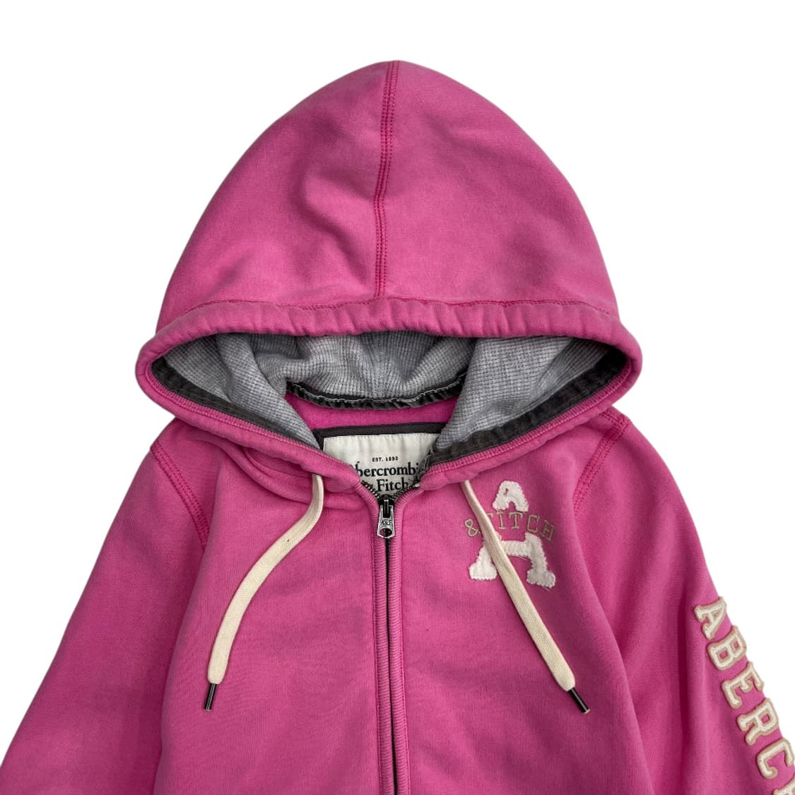 아베크롬비 패치로고 딸기맛 후드집업 S 상품이미지5
