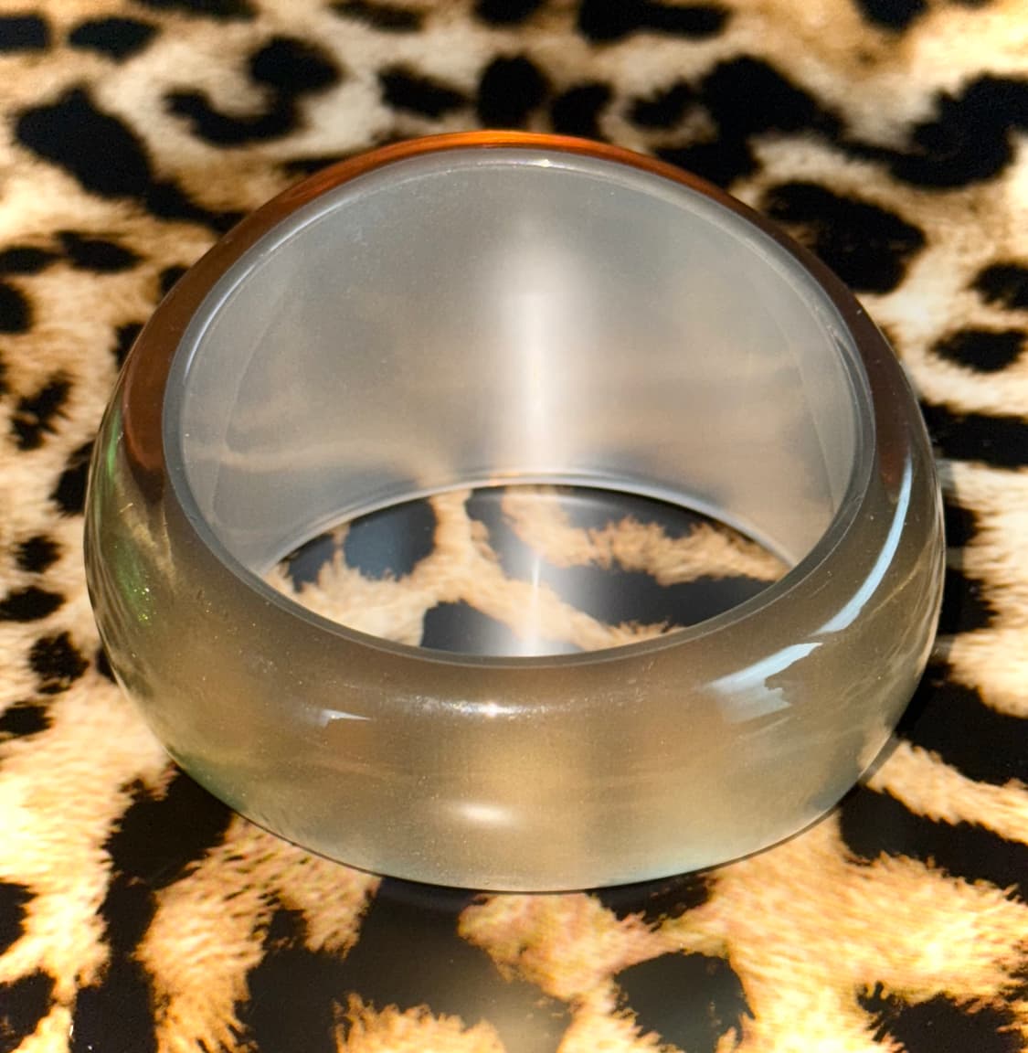 일본 헤이세이 갸루 오리엔탈 빅 글로시 골드 뱅글 팔찌 상품이미지3