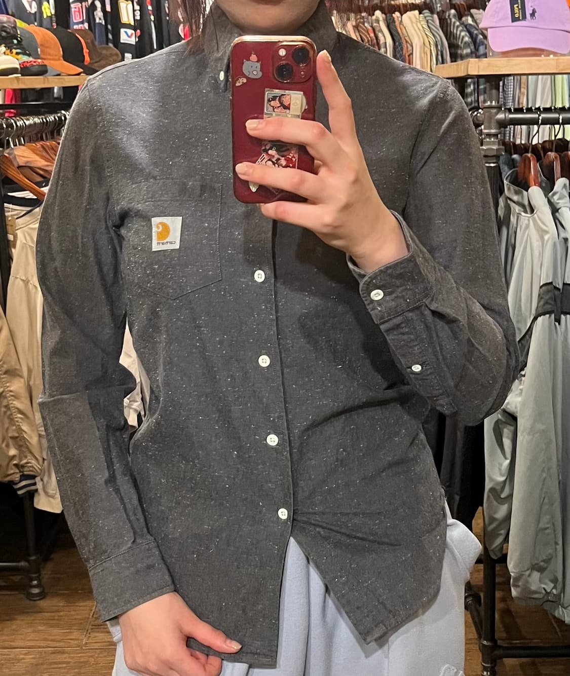 [HI] 칼하트 셔츠 그레이 상품이미지1