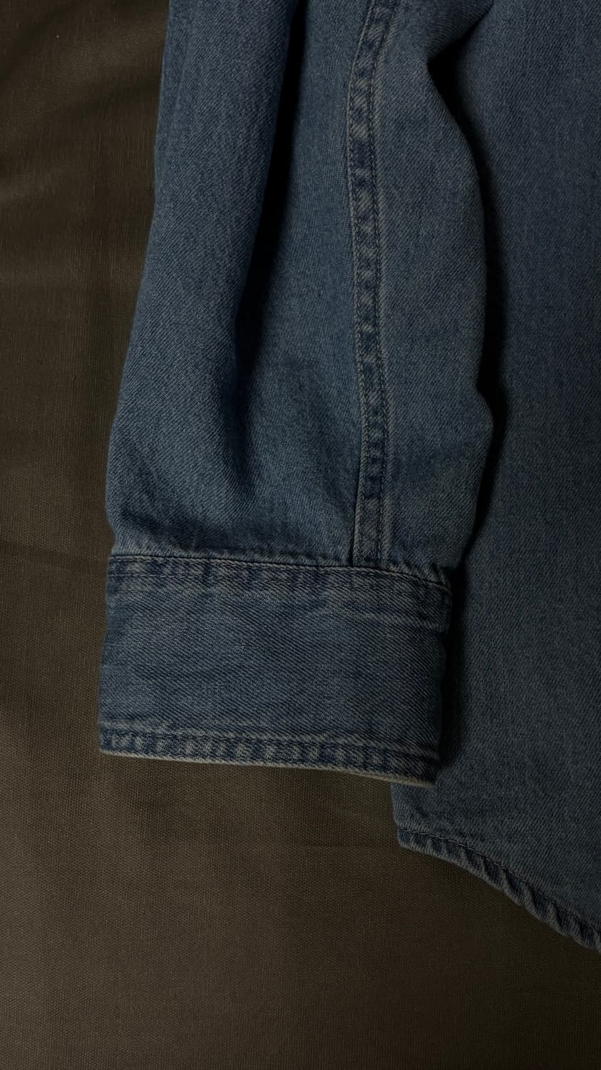 L) 유니클로 데님오버셔츠 상품이미지4