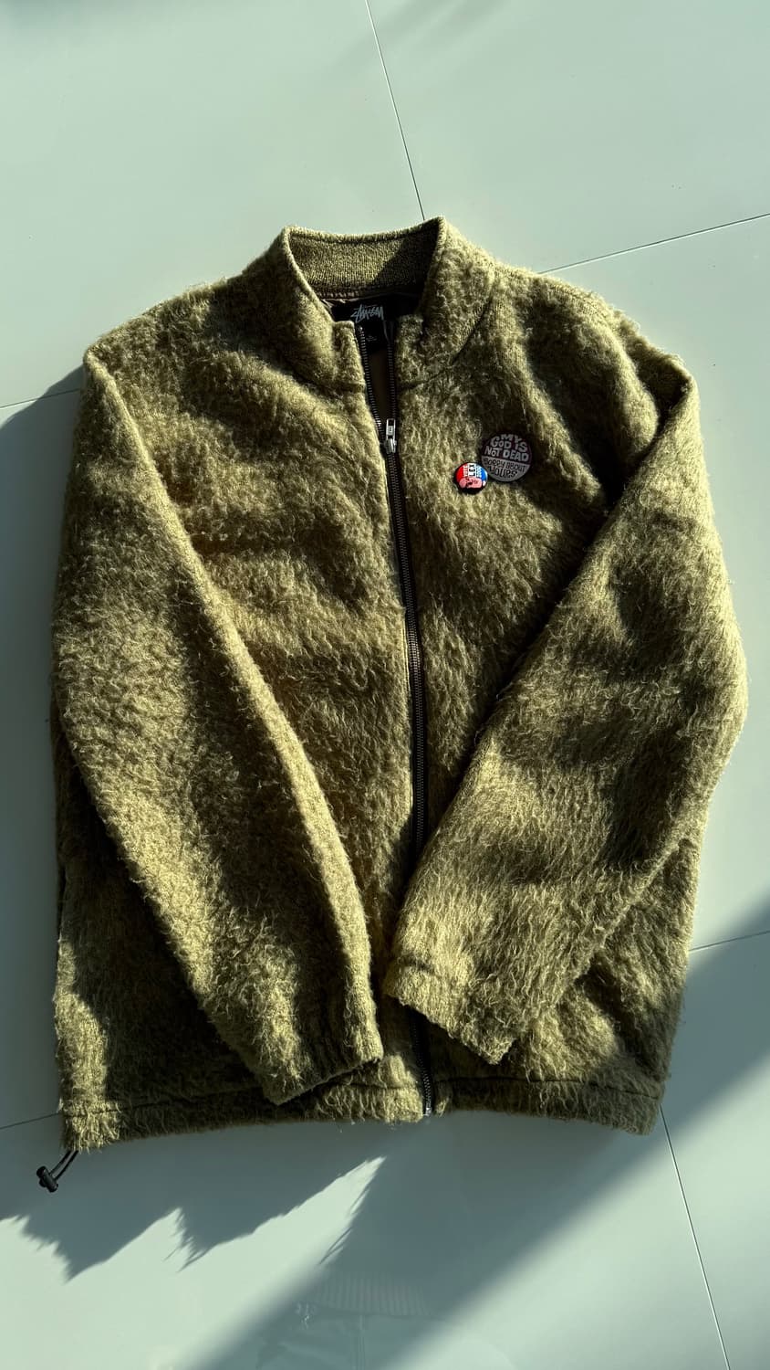 stussy 모헤어 집업 가디건 상품이미지2