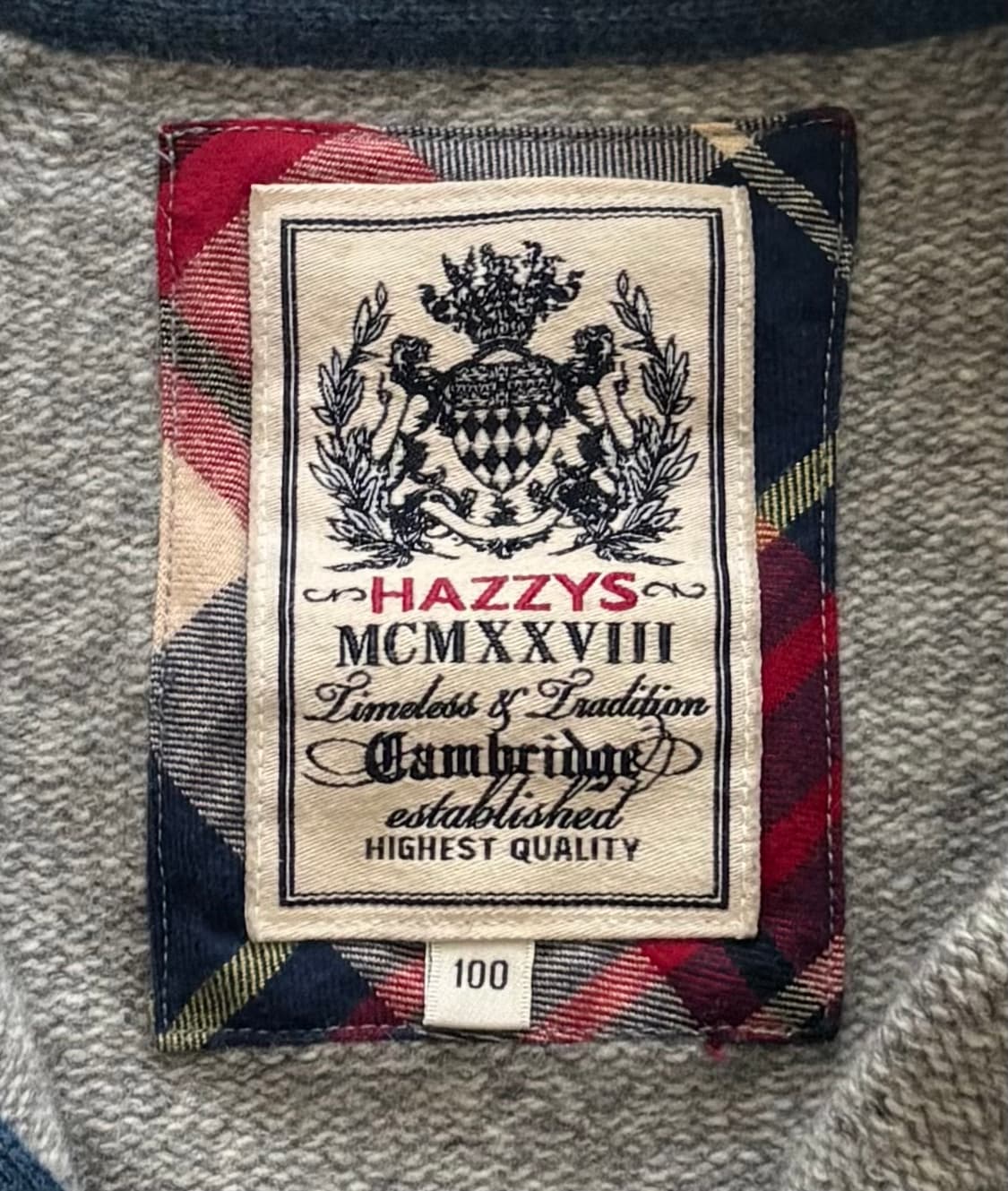 헤지스 엘보 패치 스타디움 니트 집업 상품이미지6