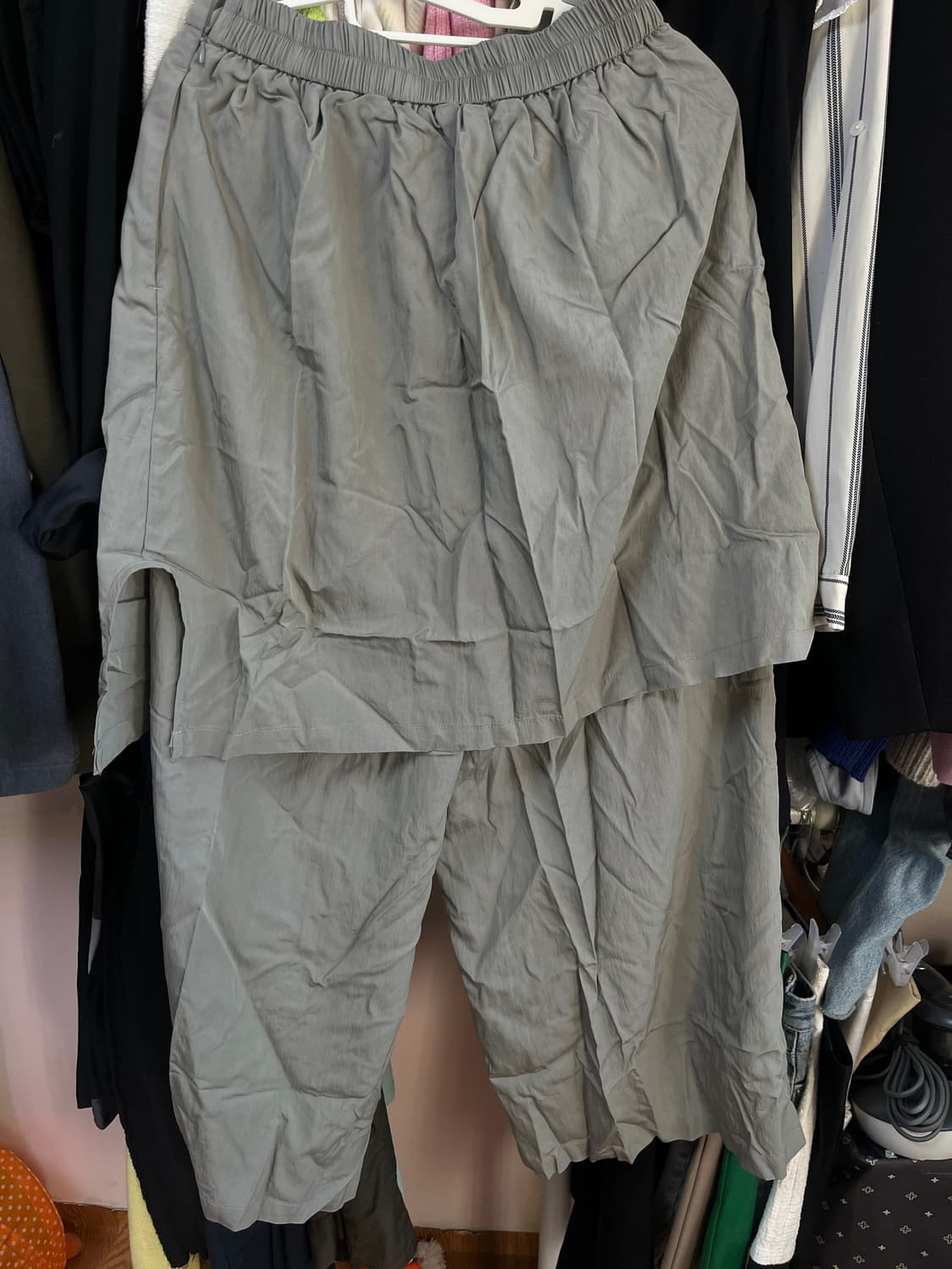 와이드 스커트 레이어드 팬츠  상품이미지8