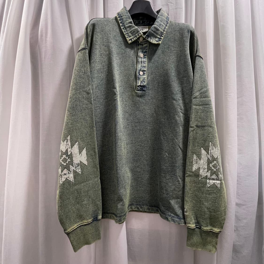 펜필드/ 페이디드 인디고 럭비 셔츠/ XL 상품이미지4