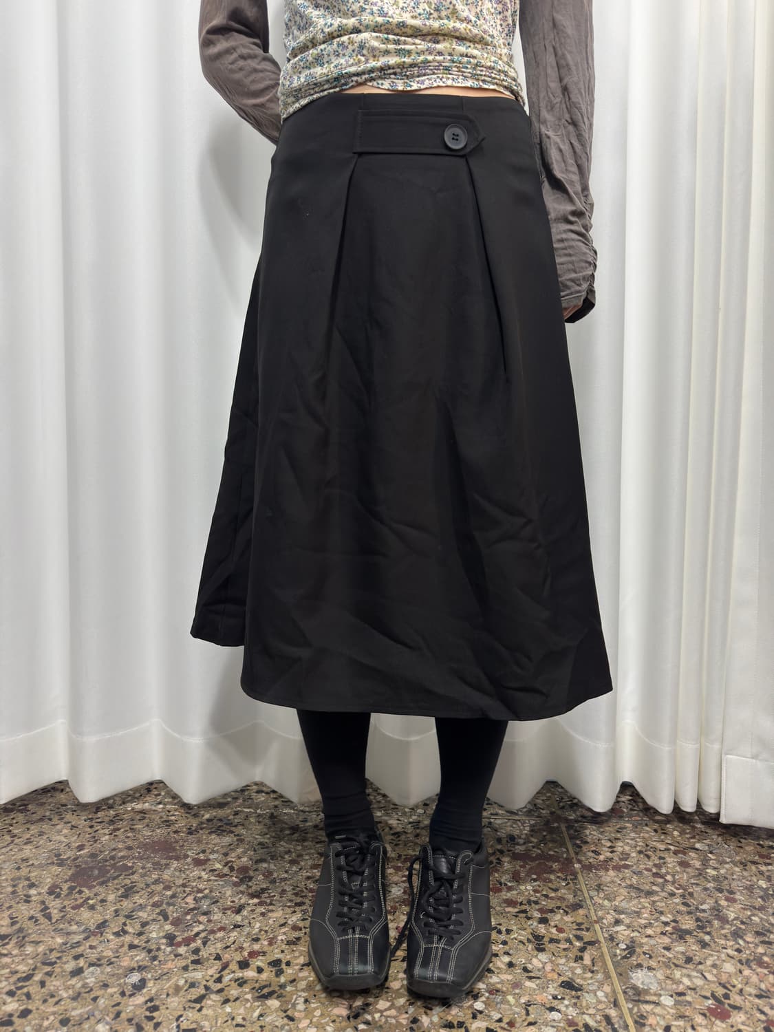 button midi skirt 상품이미지4