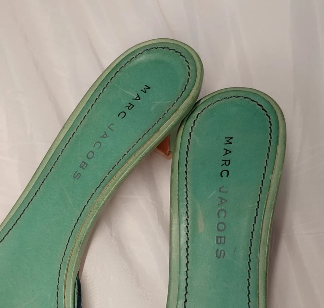 Marc jacobs 마크 제이콥스 민트 플라워 키튼 힐 뮬 상품이미지5