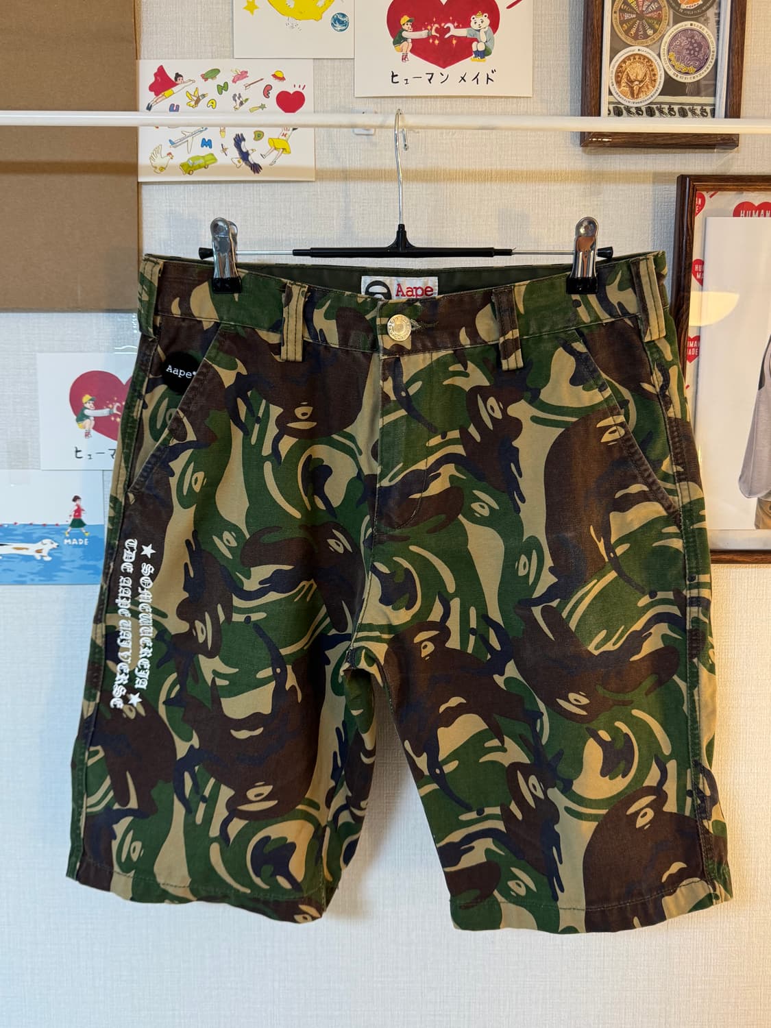 (32)Aape 에이프 밀리터리 카모 쇼츠 반바지   상품이미지2
